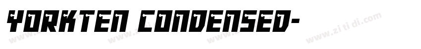 yorkten condensed字体转换